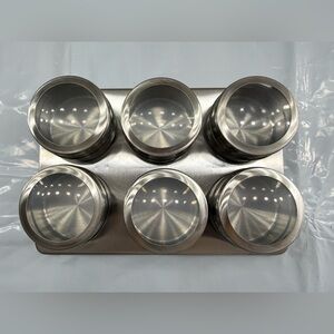 Stainless Steel Magnetic Spice Rack Set